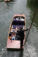 above, afternoon, Cambridge, canal, day, England, gondola, group, natural light, people, sailing, spring, The United Kingdom, transport