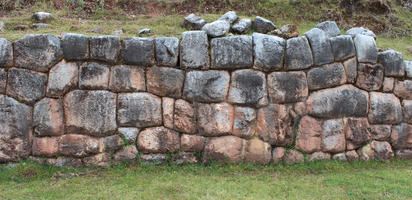 Cusco, Cuzco, day, eye level view, Peru, rockery, summer, sunny, wall