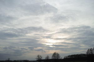 cloudy, countryside, day, eye level view, open space, overcast, Poland, sunset, sunset, Wielkopolskie, winter, Wolsztyn