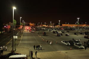 artificial lighting, car, elevated, England, London, night, parking, The United Kingdom