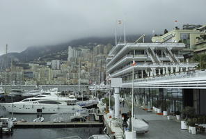 ambient light, building, day, diffused light, elevated, marina, Monaco, Monte Carlo, Monte-Carlo, natural light, overcast, sailboat, spring, yacht