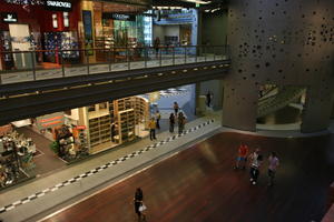 artificial lighting, elevated, interior, Poland, Poznan, retail, shopping centre, Wielkopolskie