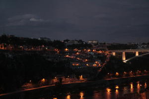 artificial lighting, cityscape, diffuse, diffused light, elevated, night, Porto, Porto, Portugal, spring, urban