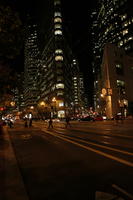 artificial lighting, autumn, California, cityscape, eye level view, night, outdoor lighting, San Francisco, street, The United States