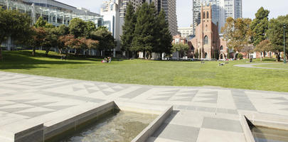 autumn, California, day, eye level view, grass, park, pavement, San Francisco, steps, sunny, The United States