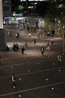 above, artificial lighting, asian, Fukuoka, Fukuoka, group, Japan, night, people, spring, square