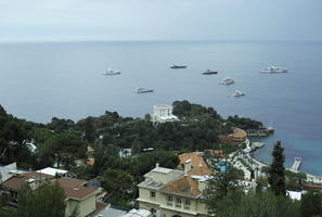 above, ambient light, boat, coastline, day, Monaco, Monaco, natural light, seascape, yacht