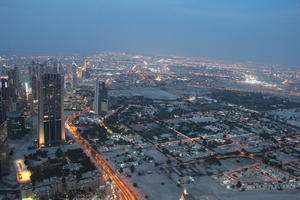 3-point perspective, above, aerial view, artificial lighting, bird