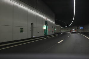 artificial lighting, autumn, day, diffuse, diffused light, eye level view, overcast, Switzerland, tunnel, wall