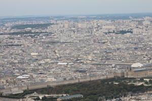 aerial view, autumn, city, cityscape, day, diffuse, diffused light, France, Ile-De-France, Paris